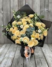 Букет цветов из:  Розы и Лизиантусы #REPLACE_PRED# Большое Болдино