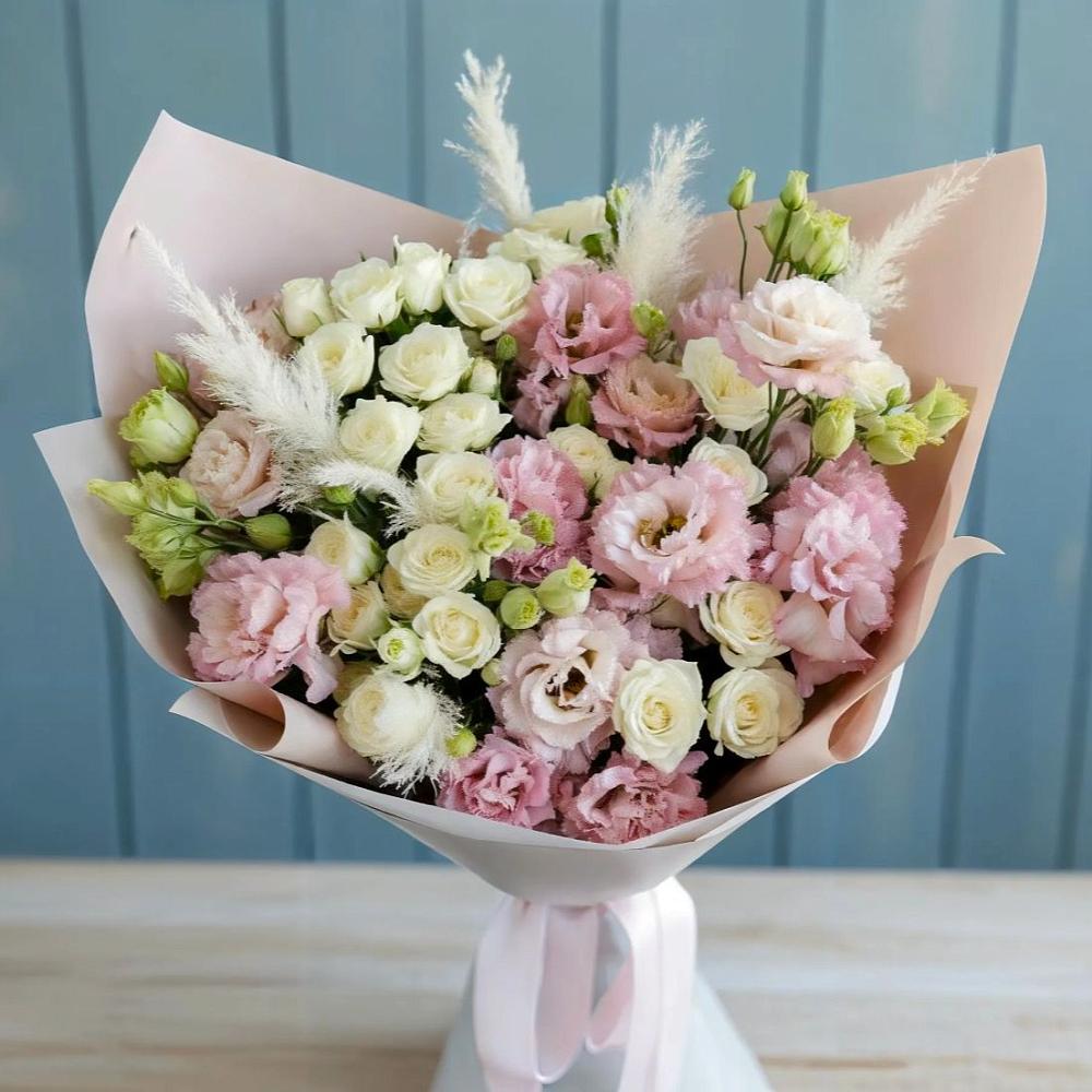 Букет цветов из: Альстромерии и Розы в Большое Болдино