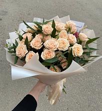 Букет Кремовые розы Латте в Большое Болдино