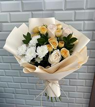 Букет цветов из:  Розы и Хризантемы в Большое Болдино