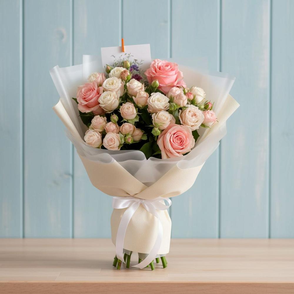 Букет цветов из: Розы в Большое Болдино