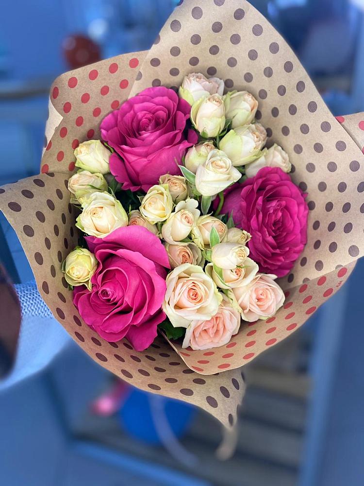 Букет цветов из: Розы в Большое Болдино