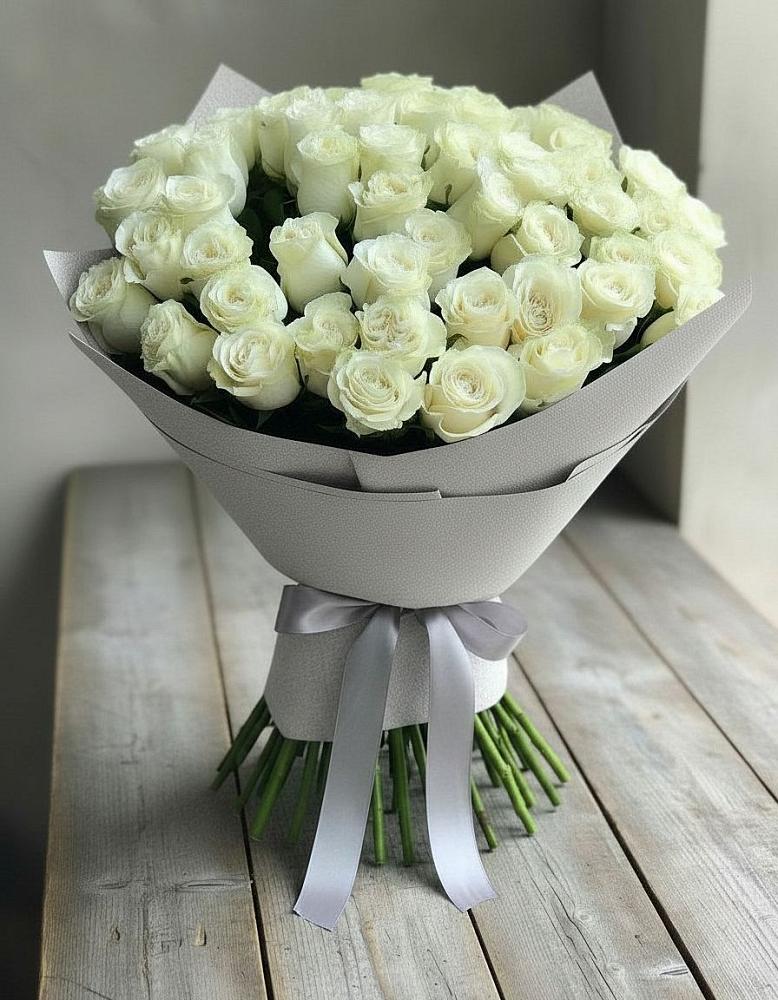 Букет 35 Белых роз в Большое Болдино