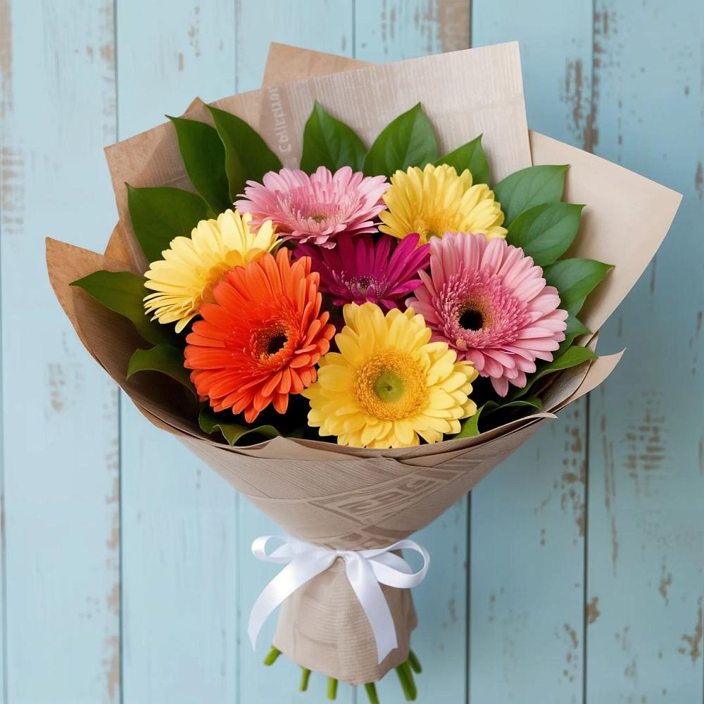 Букет цветов из: Герберы в Большое Болдино