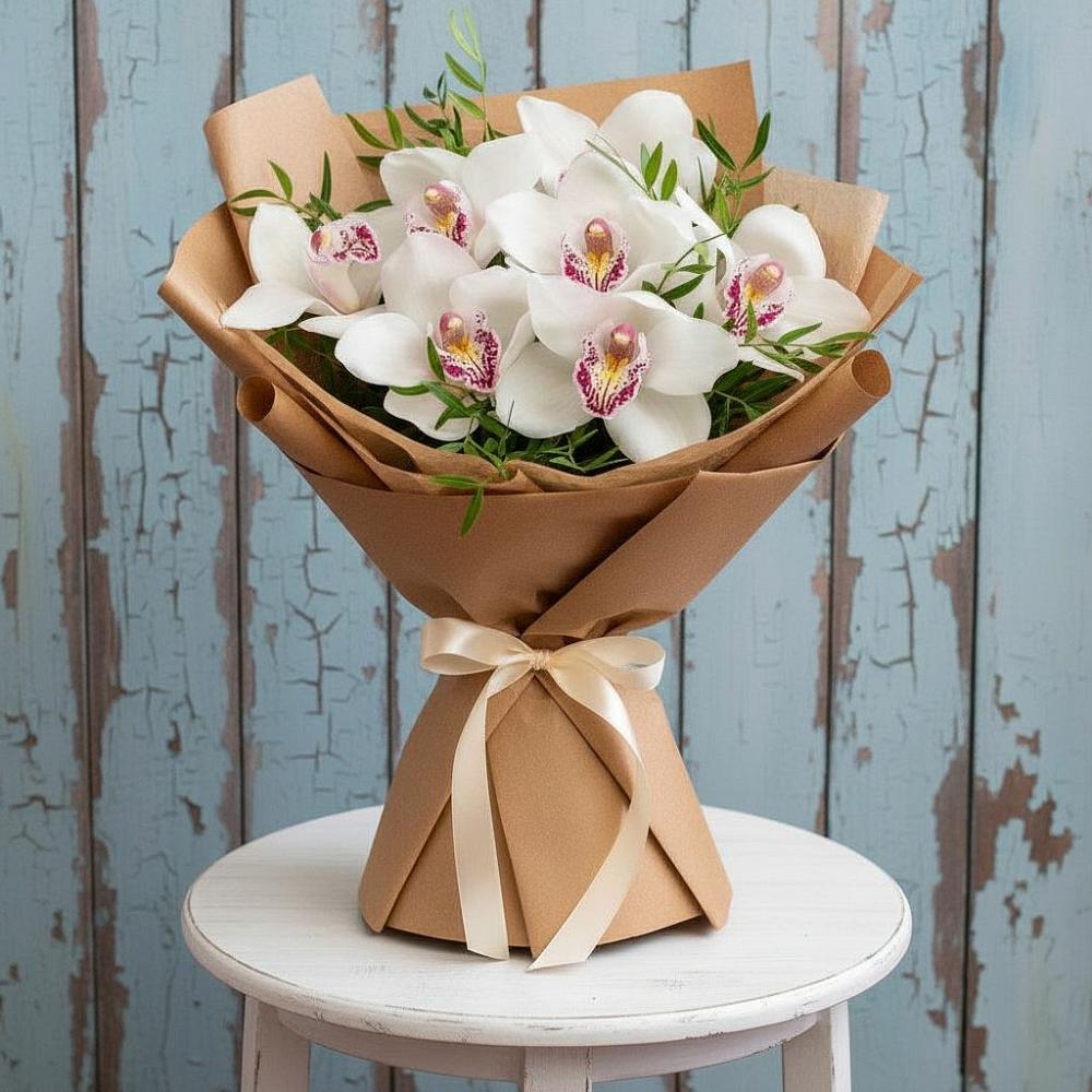 Букет цветов из: Орхидеи и Розы в Большое Болдино