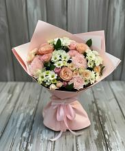 Букет цветов из:  Гвоздики, Розы и Хризантемы в Большое Болдино