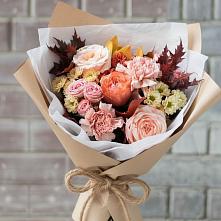 Букет цветов из:  Гвоздики, Хризантемы и Розы в Большое Болдино