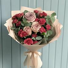 Букет цветов из:  Гвоздики и Розы #REPLACE_PRED# Большое Болдино