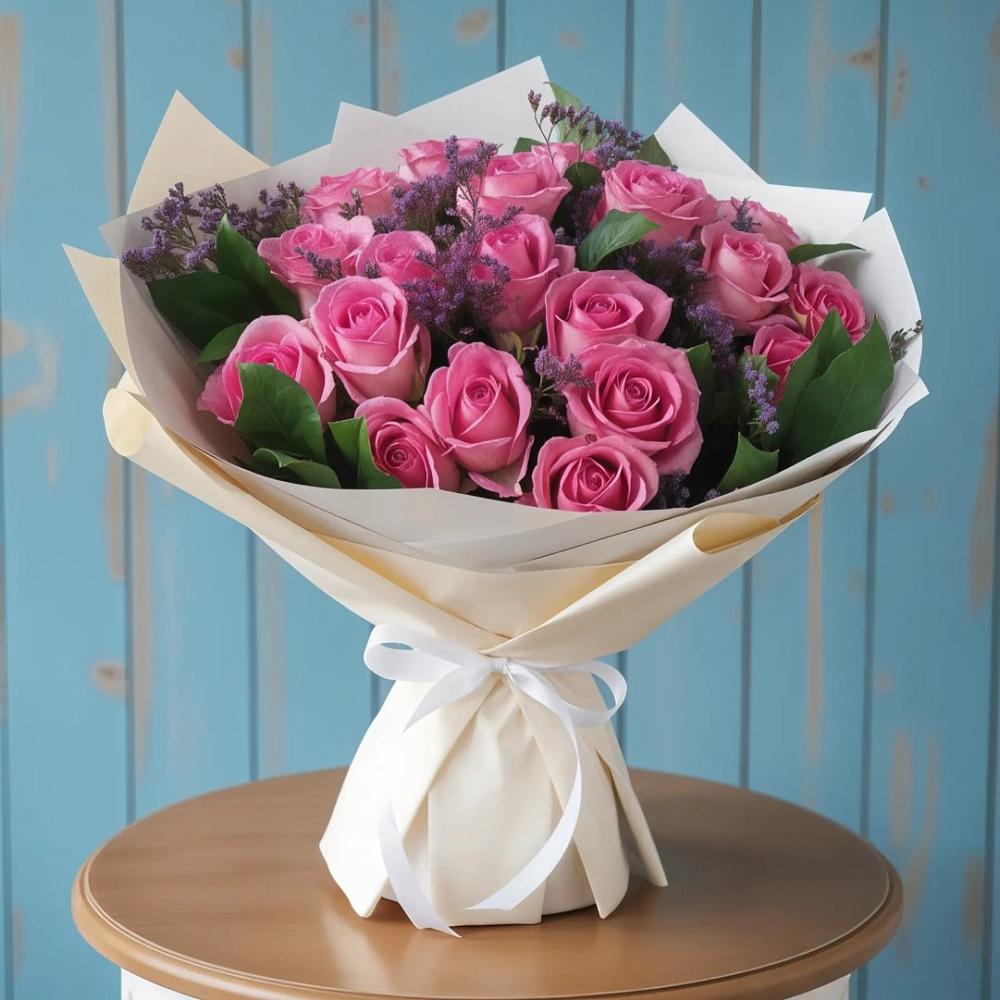 Букет цветов из: Розы в Большое Болдино