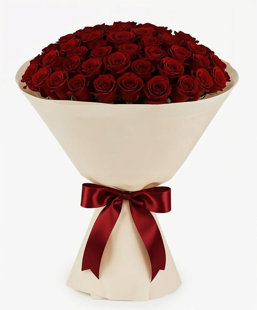 Букет 101 Бордовая роза Блэк Бакарра в Большое Болдино