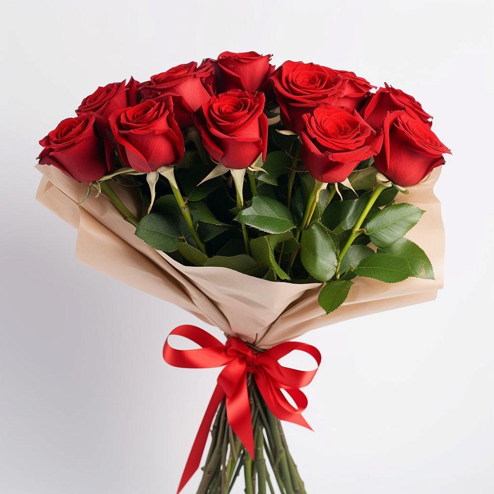Букет 11 Красных роз Эдлесс Лав в Большое Болдино